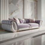 Designer Royal purple Sofa